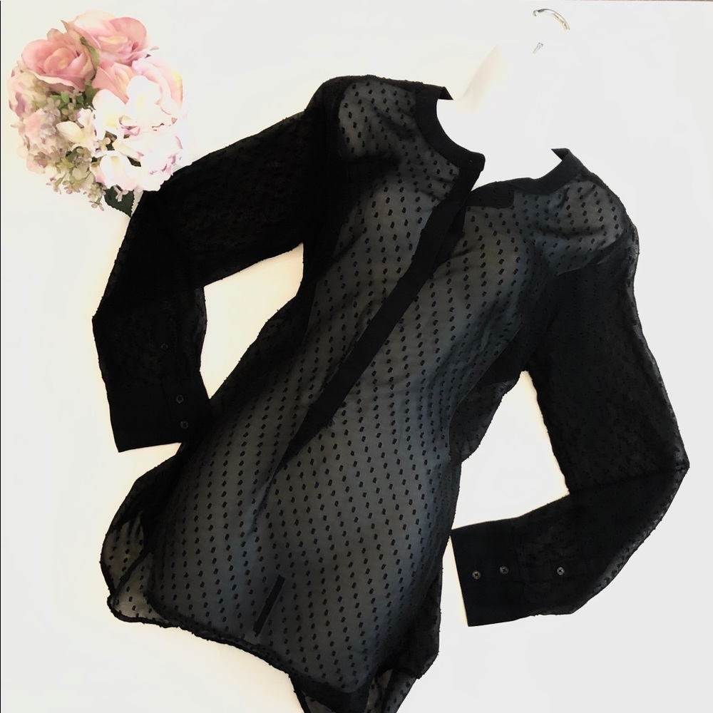 Merona | Hi-Lo Black Tunic | size Large | Like New